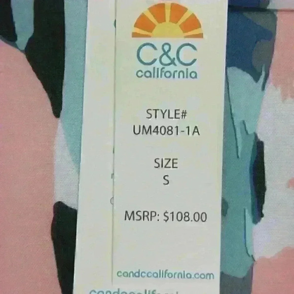 NWT $108 C&C California Womens S Camo Scuba Jacket - Picture 2 of 5